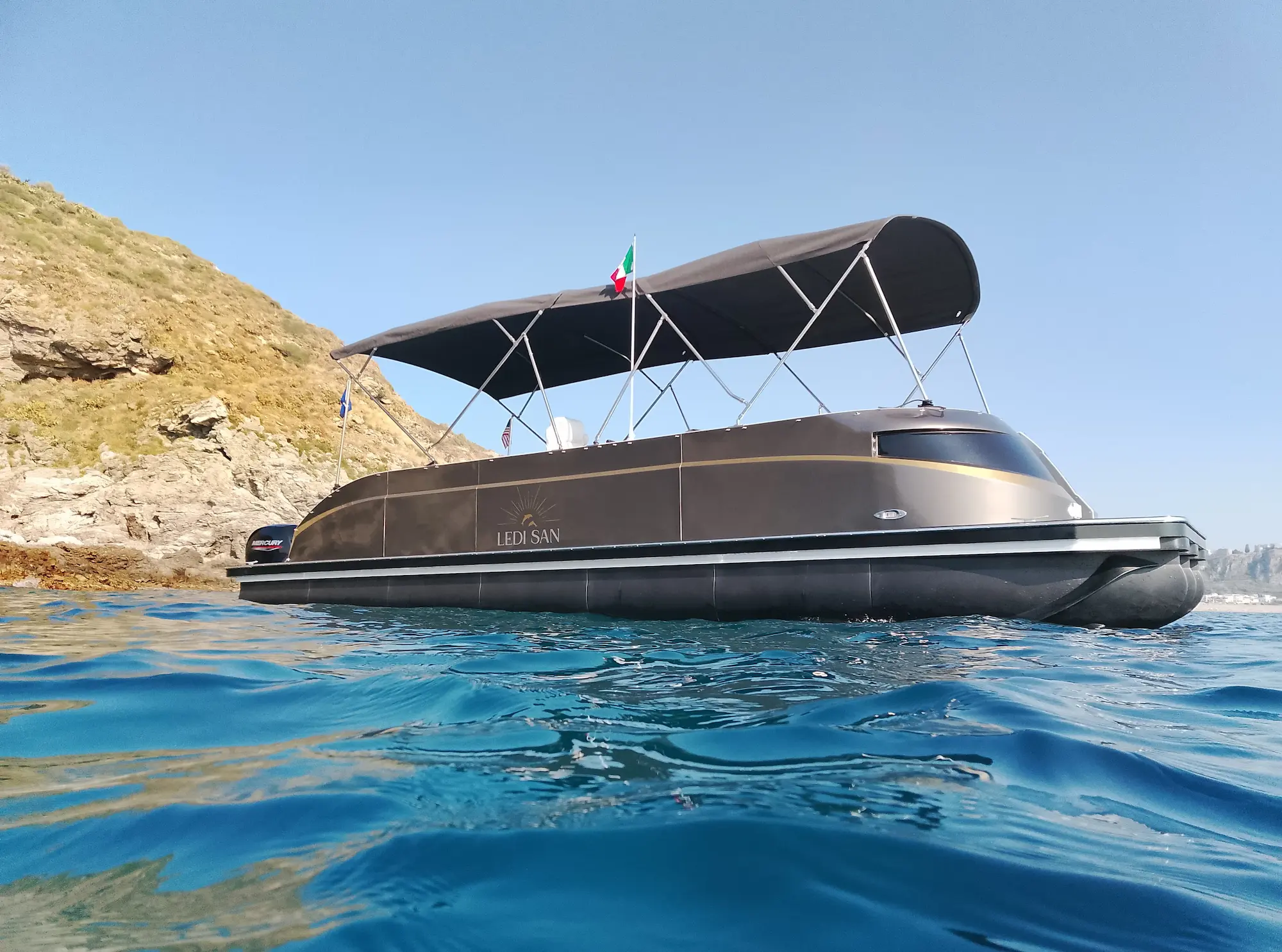 Giardini Naxos & Taormina in “Pontoon Luxury Boat”